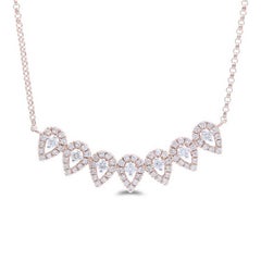 Gazebo Fancy Collection Necklace: 0.44 Ct Diamonds in 14K Rose Gold