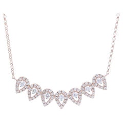 Used Gazebo Fancy Collection Necklace: 0.44 Ct Diamonds in 14K Rose Gold