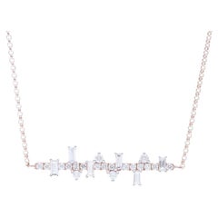 Used Gazebo Fancy Collection Necklace: 0.5 Ct Diamonds in 14K Rose Gold