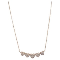 Gazebo Fancy Collection Necklace: 0.6 Ct Diamonds in 14K & 18K Rose Gold