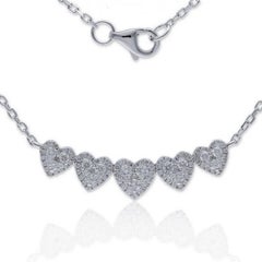 Gazebo Fancy Collection Necklace: 0.6 Ct Diamonds in 14K & 18K White Gold
