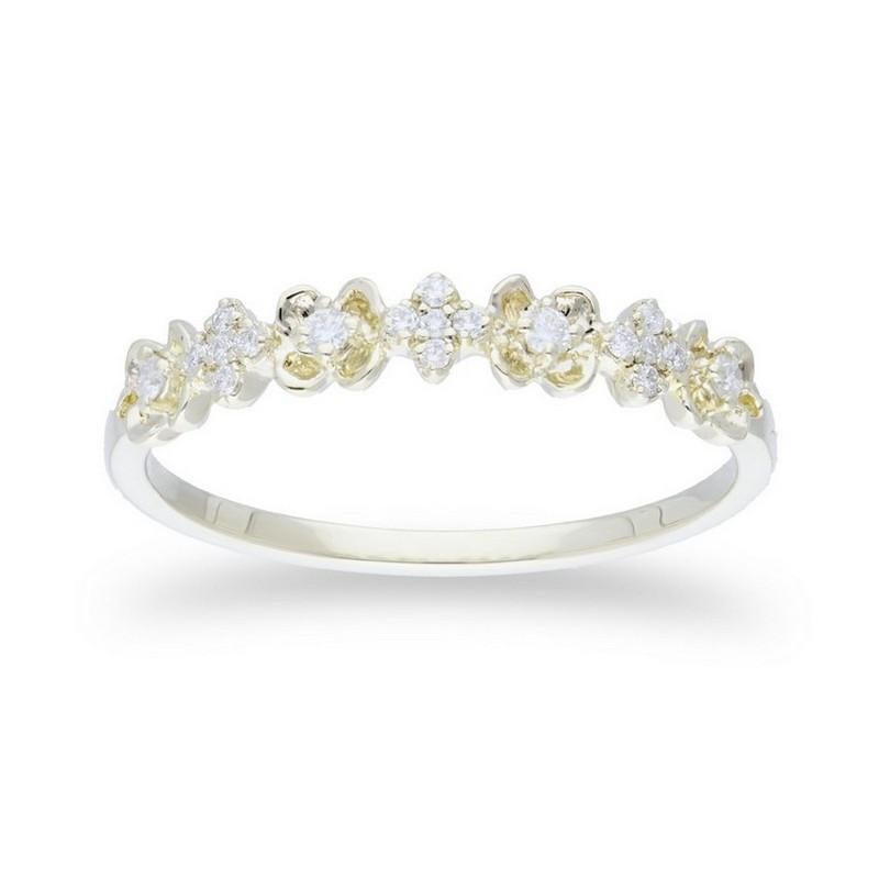 Gazebo Fancy Collection Ring: 0.15 Ct Diamonds in 14K Yellow Gold