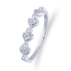 Gazebo Fancy Collection Ring: 0.18 Ct Diamonds in 14K White Gold