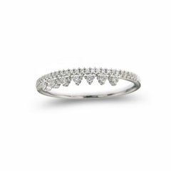 Gazebo, bague de la collection fantaisie : diamants de 0,2 carat en or blanc 14 carats