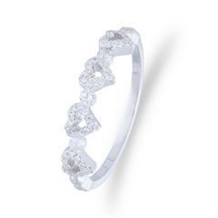 Gazebo Fancy Collection Ring: 0.22 Ct Diamonds in 14K White Gold