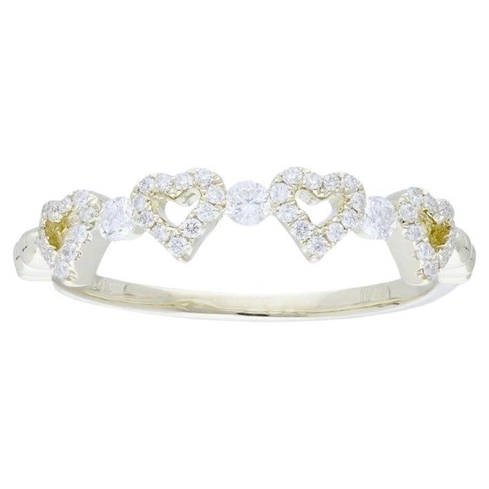 Gazebo Fancy Collection Ring: 0,22 Karat Diamanten in 14K Gelbgold