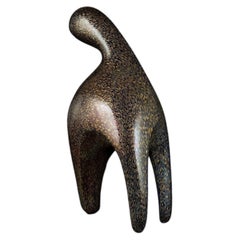Gazelle Blue, Gold of the Neo Habitat Sculptural Object By Caspi Ceramics NL