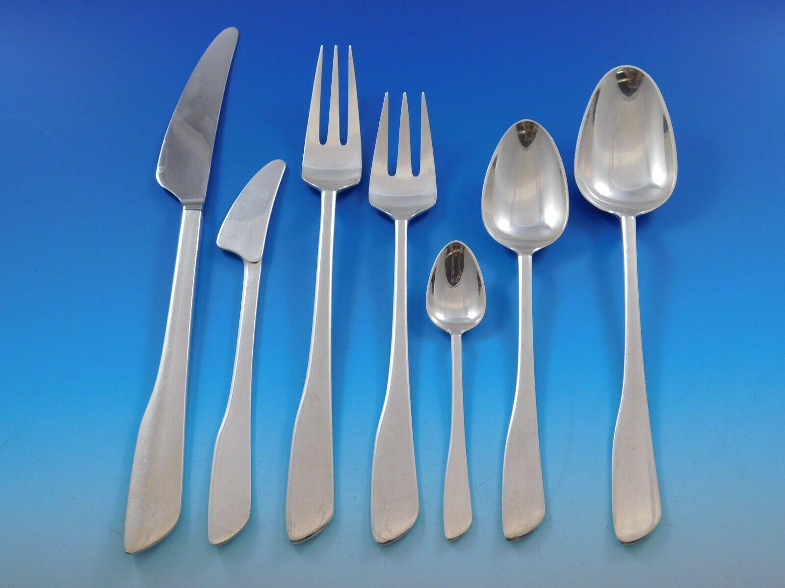 Scarso set di posate in argento sterling di Frigast (Danimarca) della linea Mid-Century Scandinavian Modern 