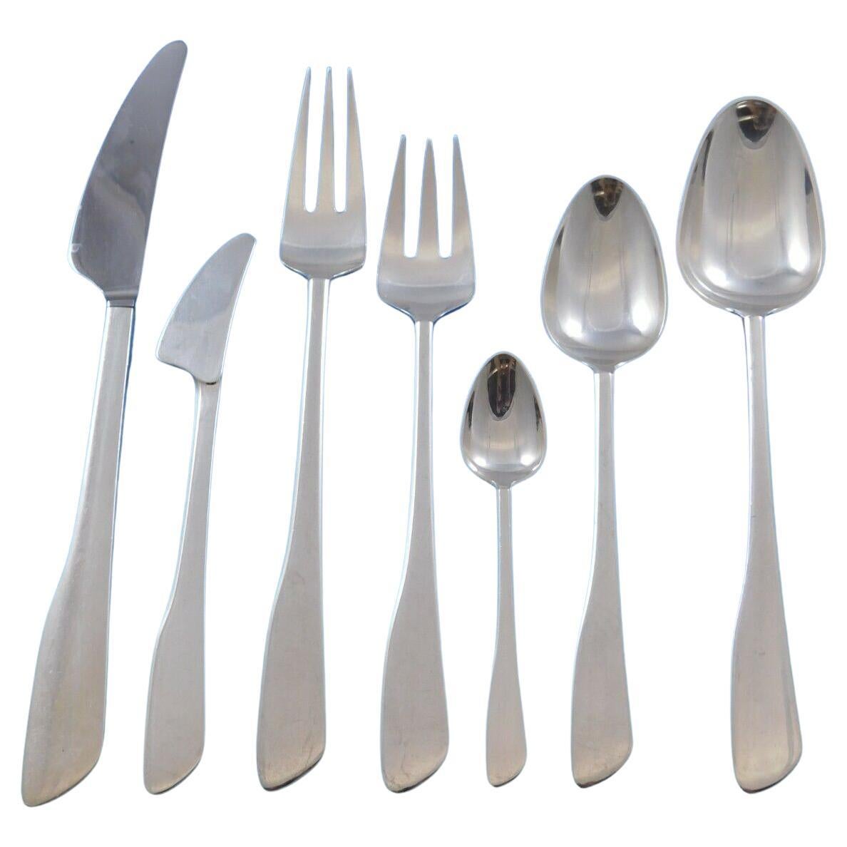 Gazelle by Frigast Sterling Silver Flatware Set Service 71 pc Mid-Century Modern