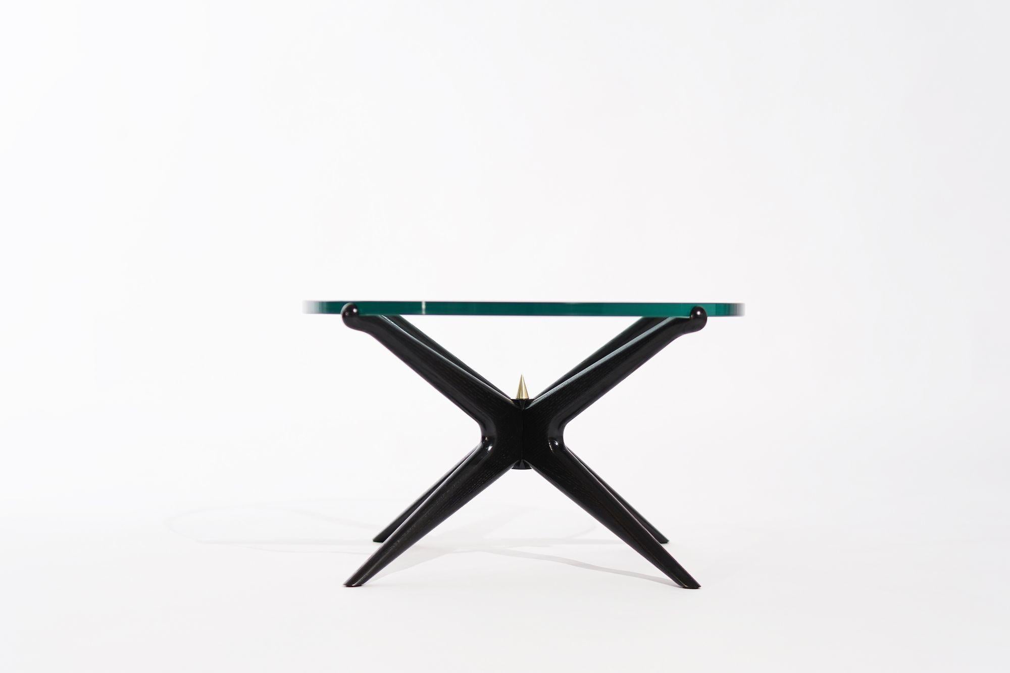 Mid-Century Modern Gazelle Coffee Table in Blackout Oak Series 25 by Stamford Modern For Sale