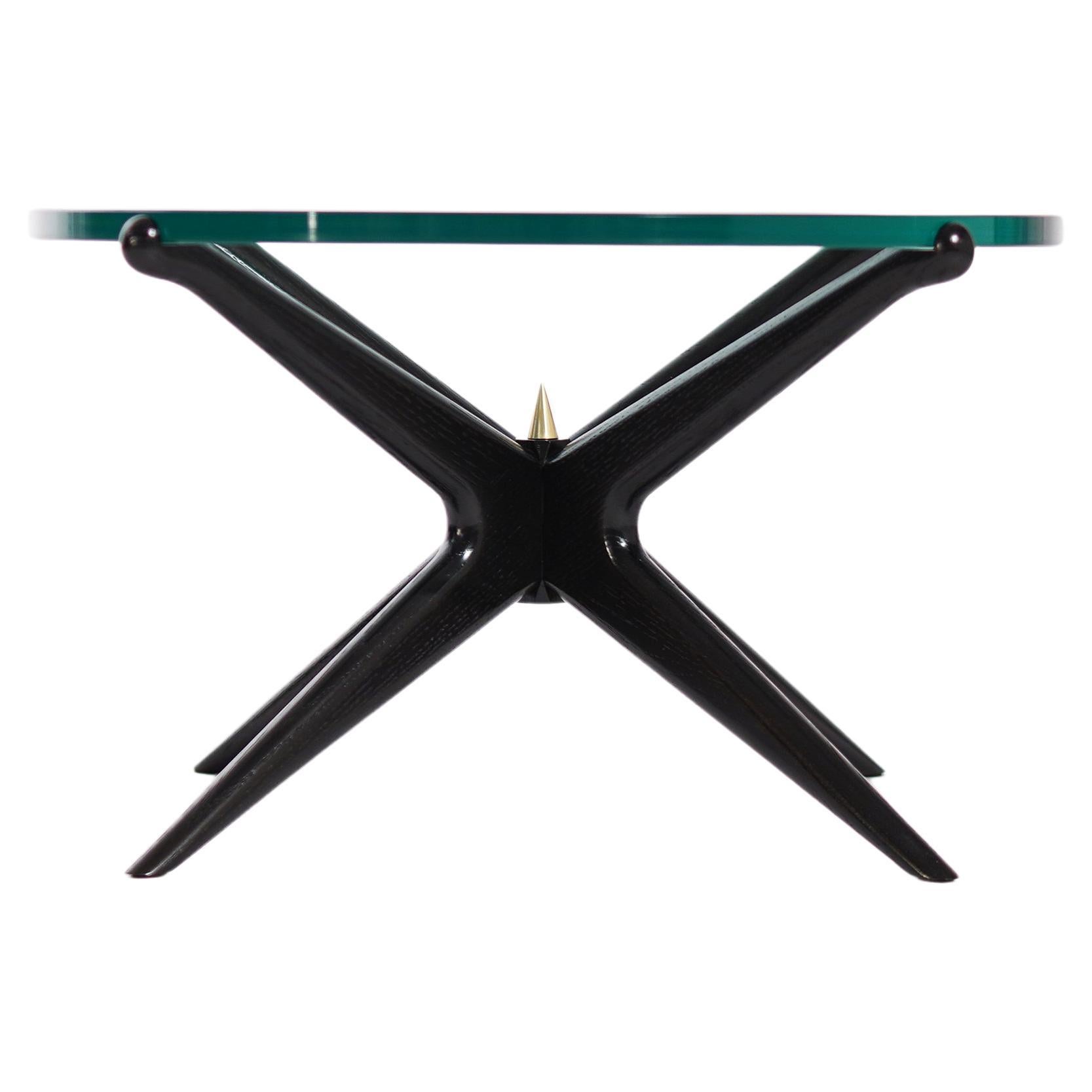 Gazelle Coffee Table in Blackout Oak Series 25 by Stamford Modern For Sale
