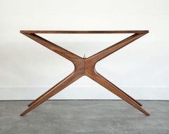 Tavolo Consolle Gazelle in Noce Naturale Serie 48