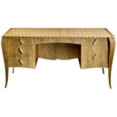 Gazelle Desk-Custom Handcrafted Contemporary Desk with Scalloped Edge Profile