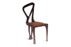 Amorph Gazelle Dining Chair, Solid Wood, Stained Graphite Walnut
