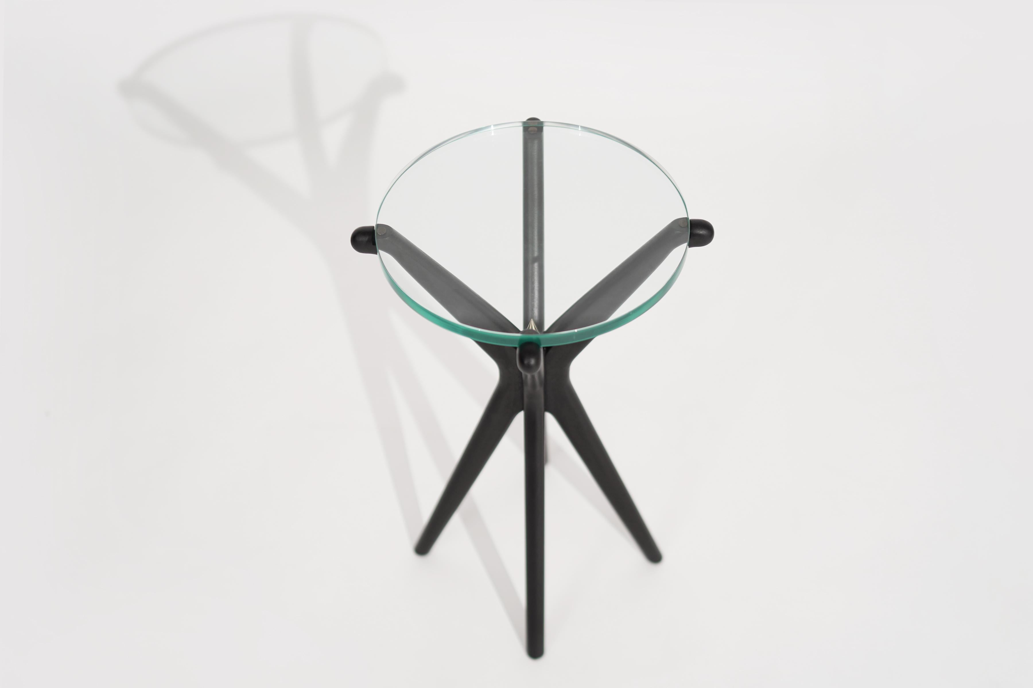Glass Gazelle Drinks Table by Stamford Modern For Sale
