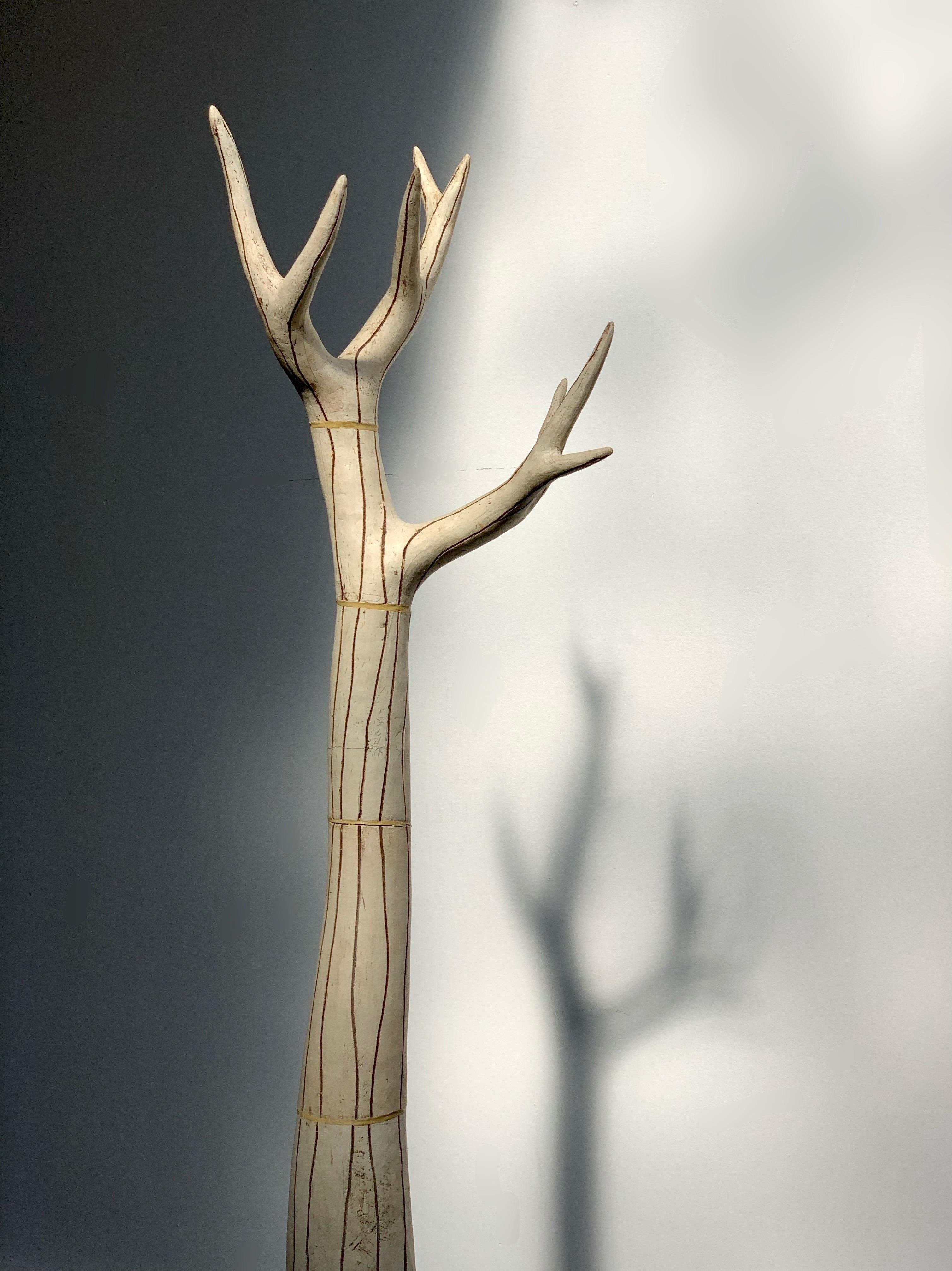 Hand-Crafted “Gazelle” Tree Sculpture by Agnès Debizet, 2002 For Sale