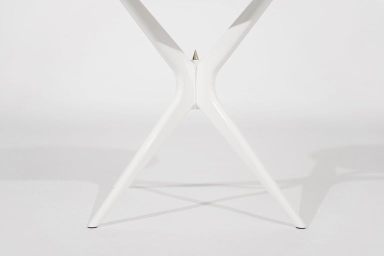 Gazelle V2 End Tables in White Lacquer by Stamford Modern For Sale 6