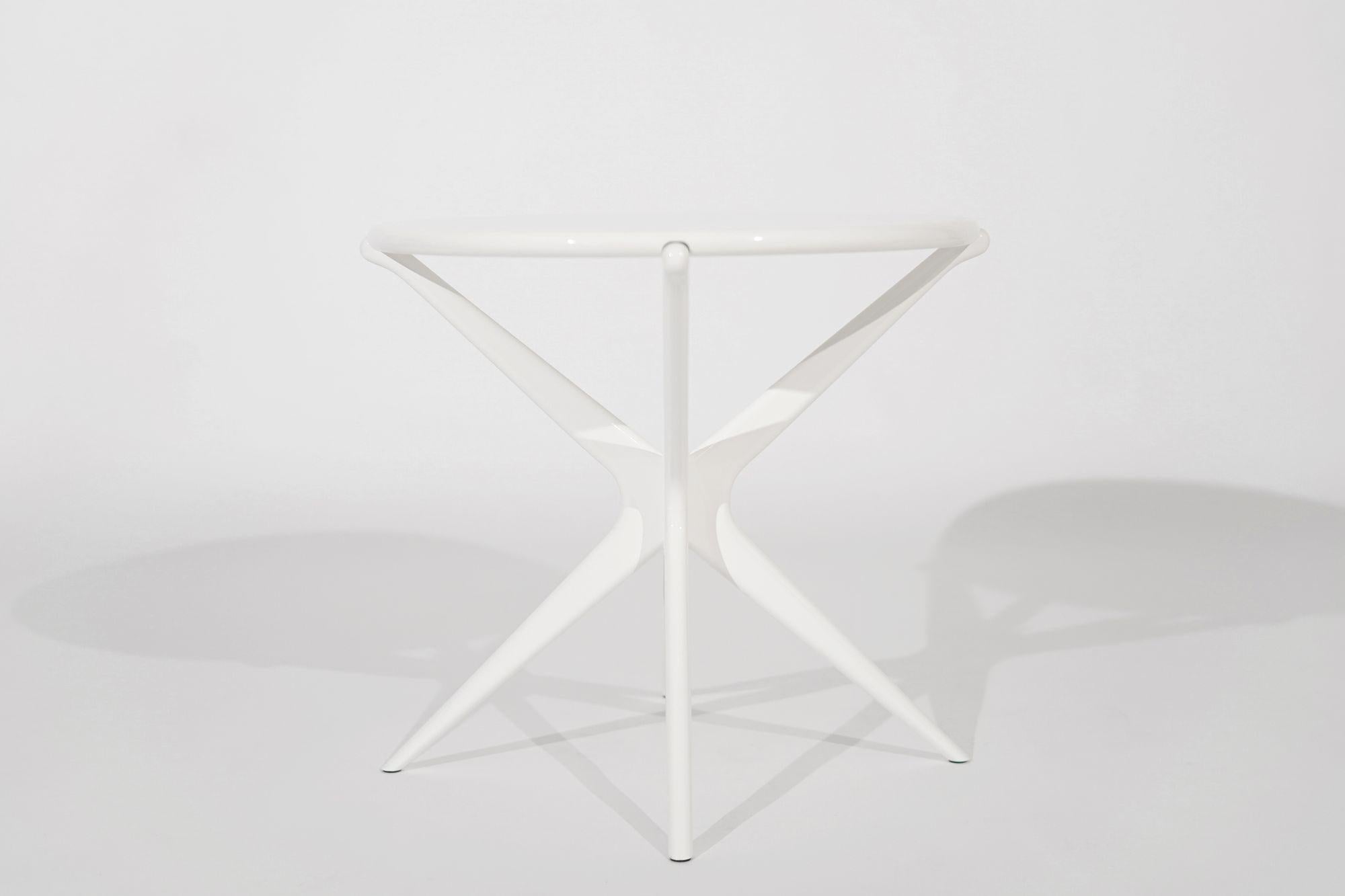 Gazelle V2 End Tables in White Lacquer by Stamford Modern In New Condition In Westport, CT