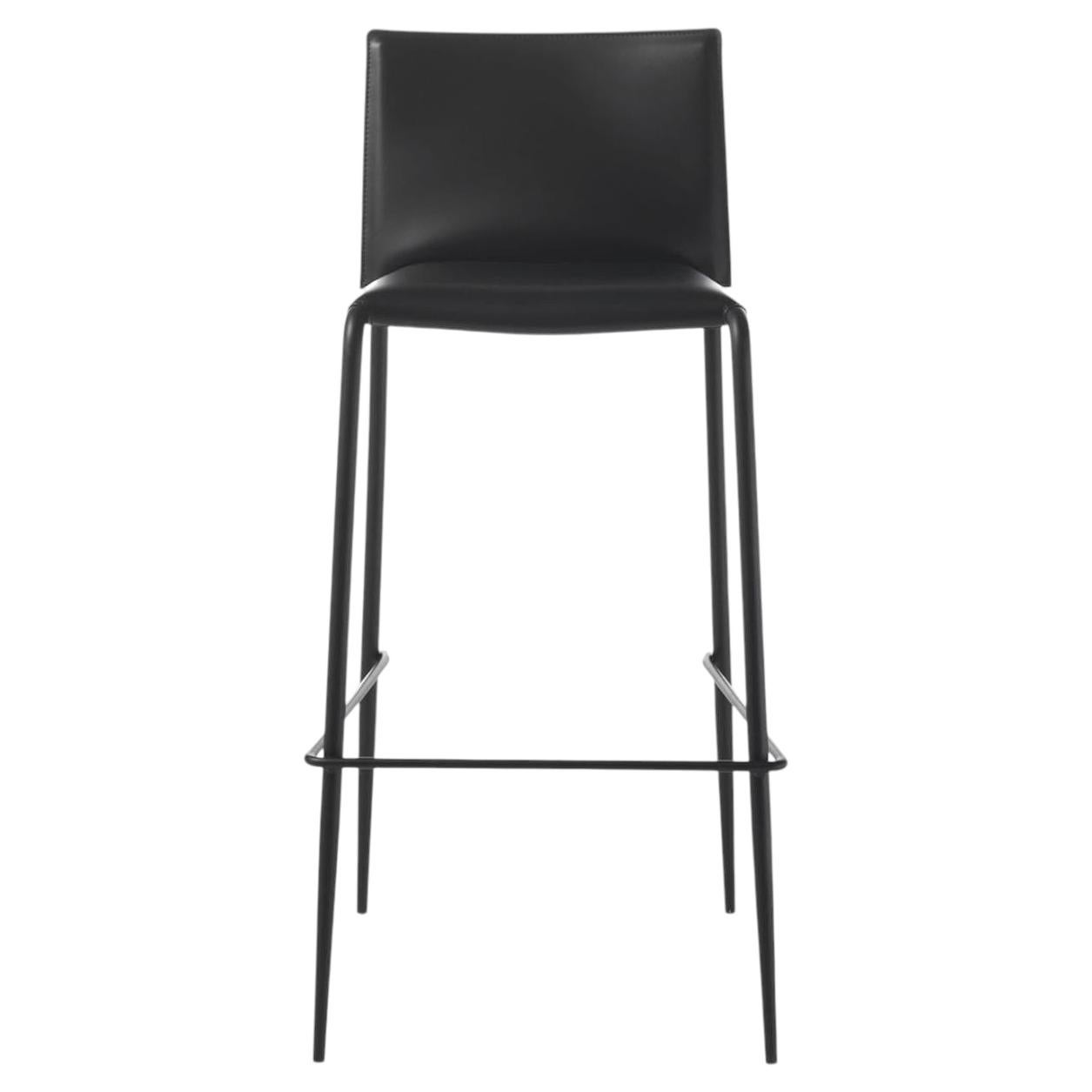 Gazzella Black Bar Stool