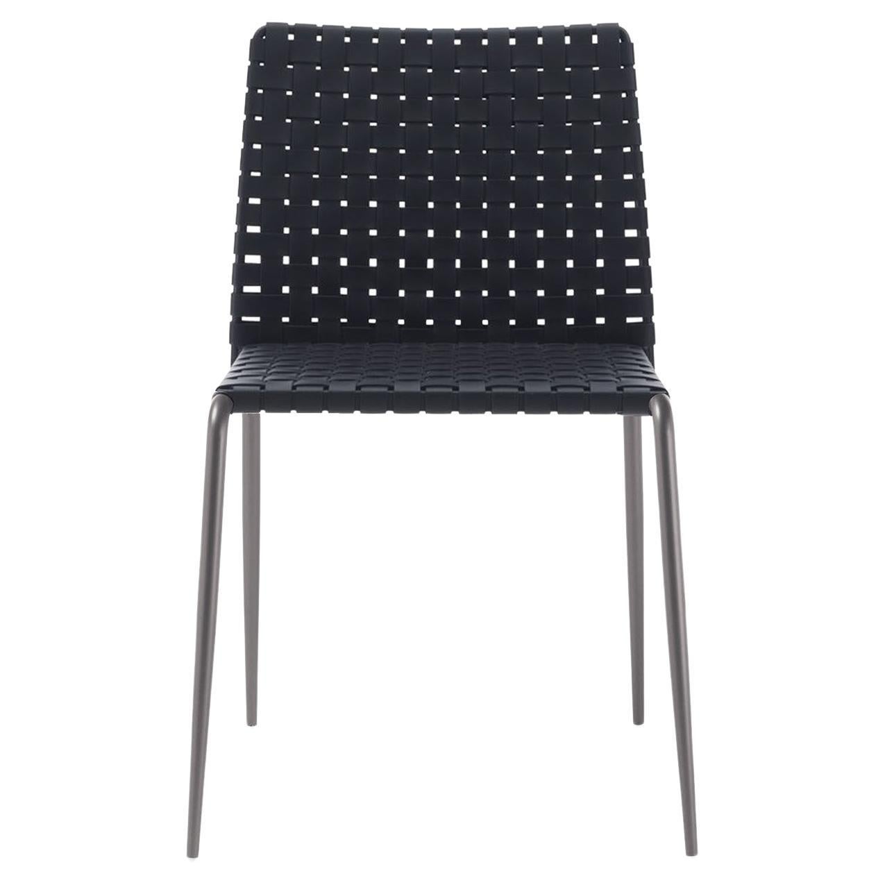 Gazzella Black Woven Chair For Sale