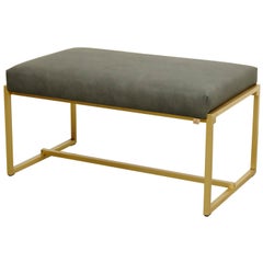 GB03 Upholstered Bench by Peter Ghyczy, Metal Frame, Available Now