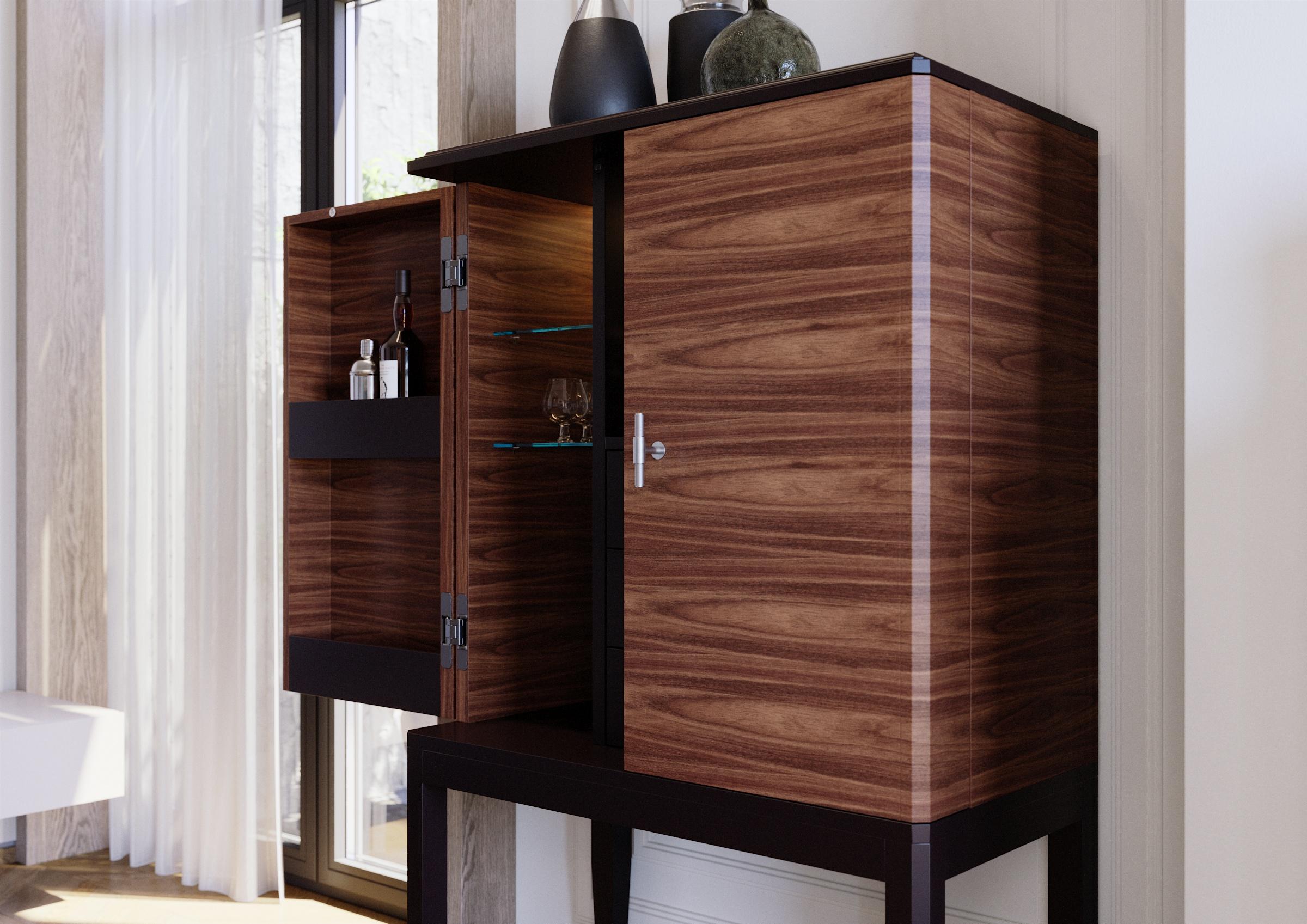 Acier inoxydable Armoire G.BAR en vente