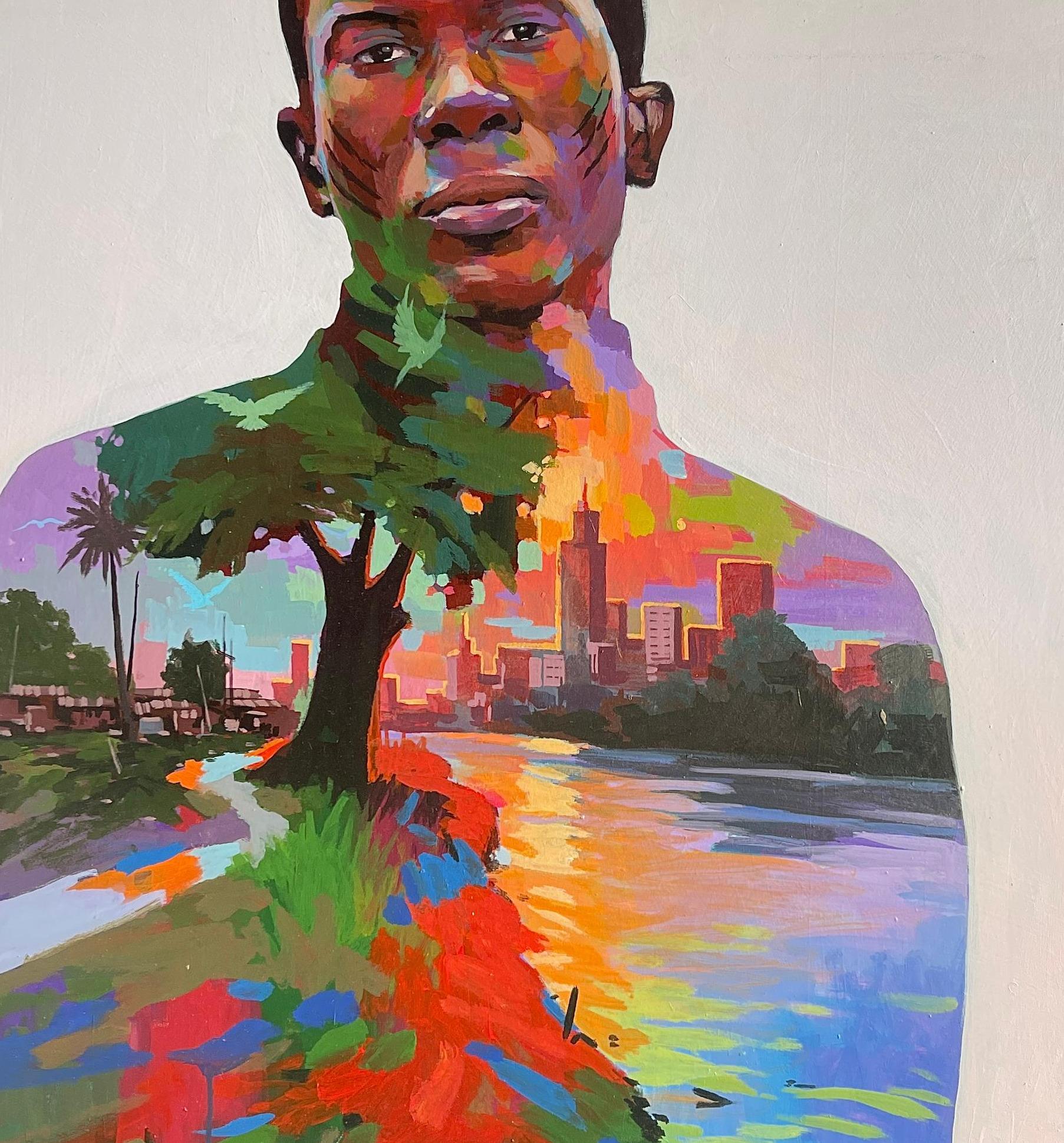 Que reine la paz (vida interior) - Siglo XXI, Contemporáneo, Figurativo, Naturaleza en venta 1