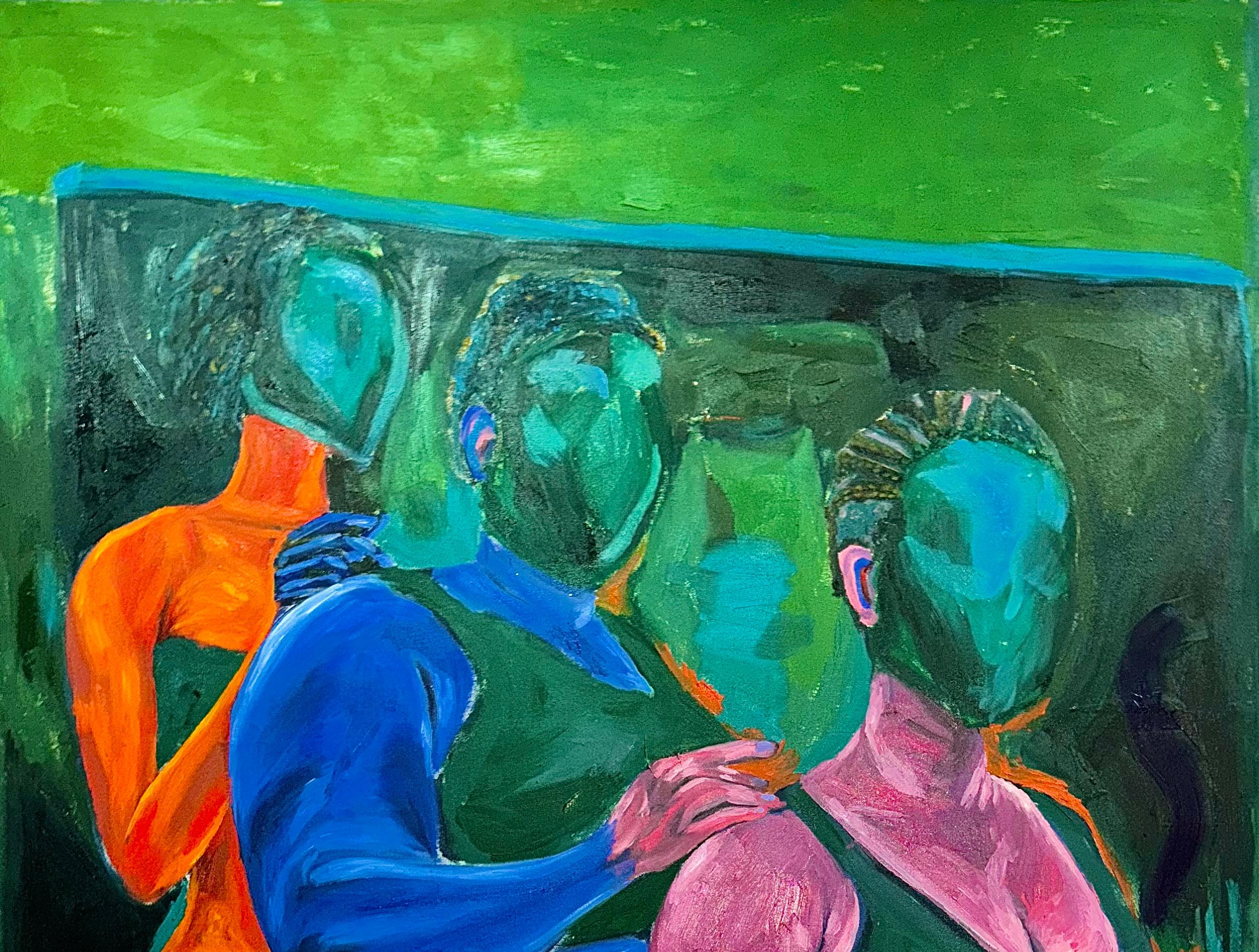 This is My Life -21st Century, Contemporary, Figurative Painting, Oil, Women art For Sale 1
