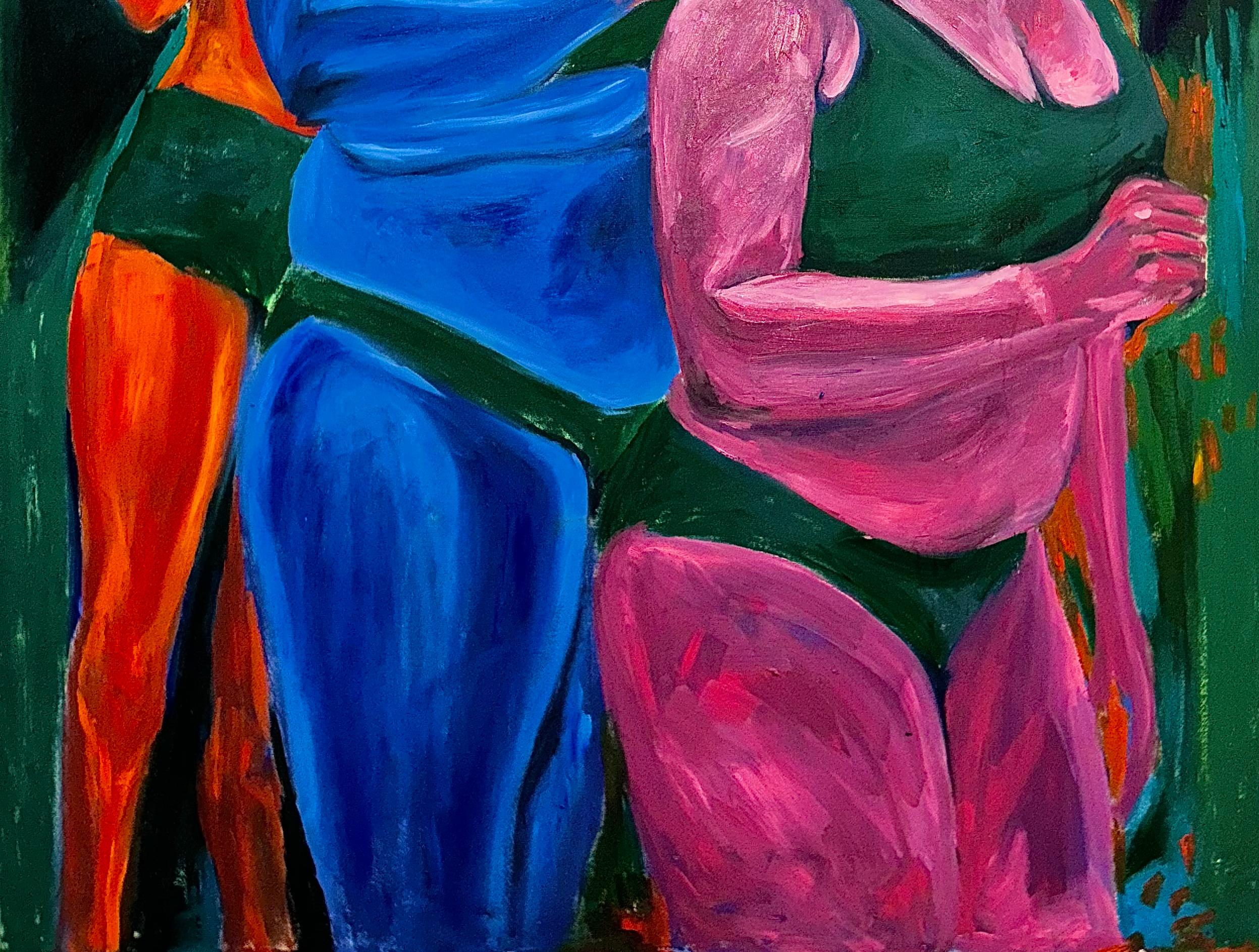 This is My Life -21st Century, Contemporary, Figurative Painting, Oil, Women art For Sale 2
