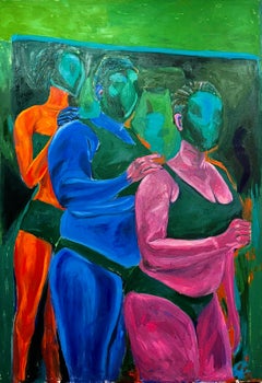 Dies ist mein Leben -21. Jahrhundert, Zeitgenössisch, Figurative Malerei, Öl, Frauenkunst