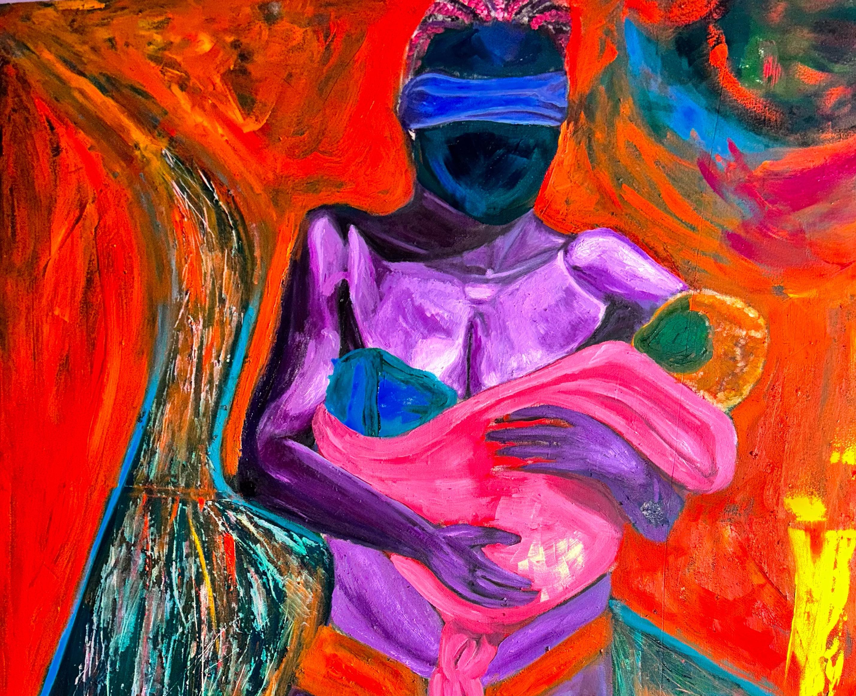 Camino -Siglo XXI, Contemporáneo, Pintura Figurativa, Óleo, Arte Femenino - Painting de BEMI