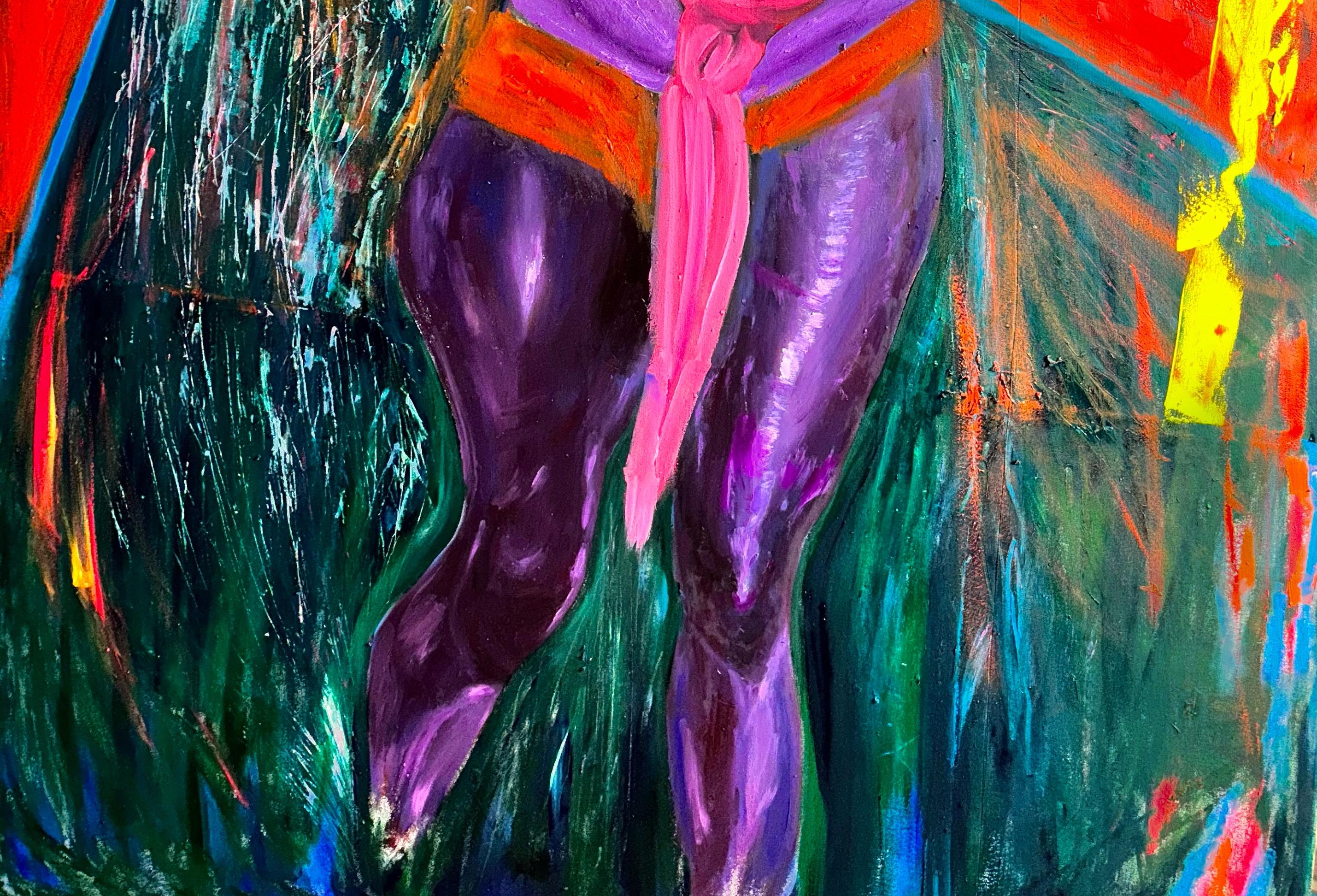 Camino -Siglo XXI, Contemporáneo, Pintura Figurativa, Óleo, Arte Femenino - Painting Conceptual de BEMI