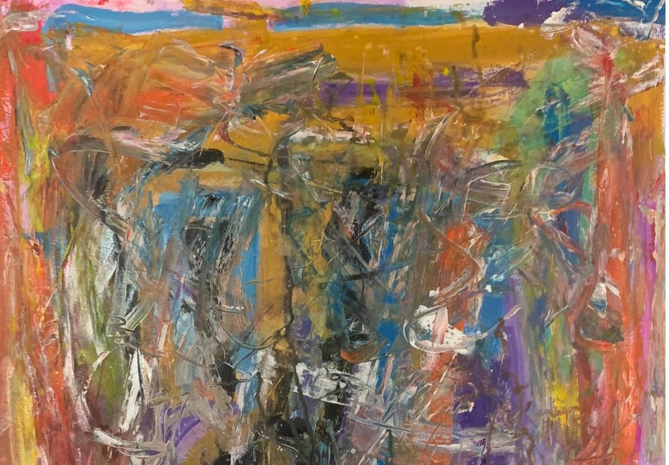 The Way I'm Feeling - 21st Century, Contemporary, Abstract, Mixed Media, Colours - Expressionist Mixed Media Art by Gbemileke Blessing Adegboro