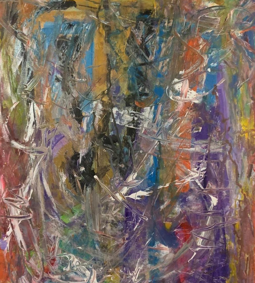 The Way I'm Feeling - 21st Century, Contemporary, Abstract, Mixed Media, Colours For Sale 1