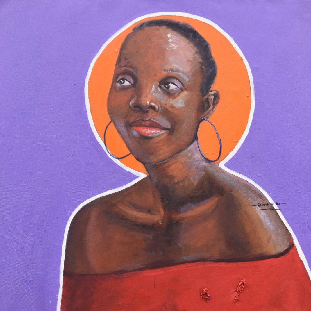 Gbemileke Blessing Adegboro Portrait Painting - Adetutu
