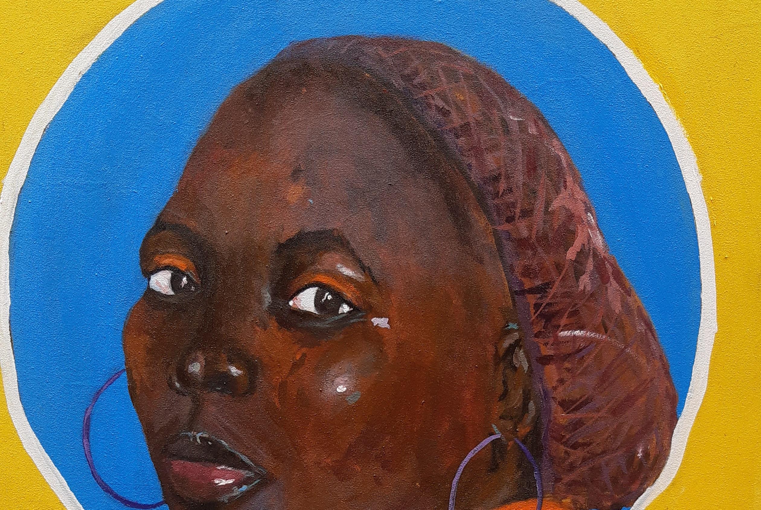 Ewa (Schönheit) – Painting von Gbemileke Blessing Adegboro