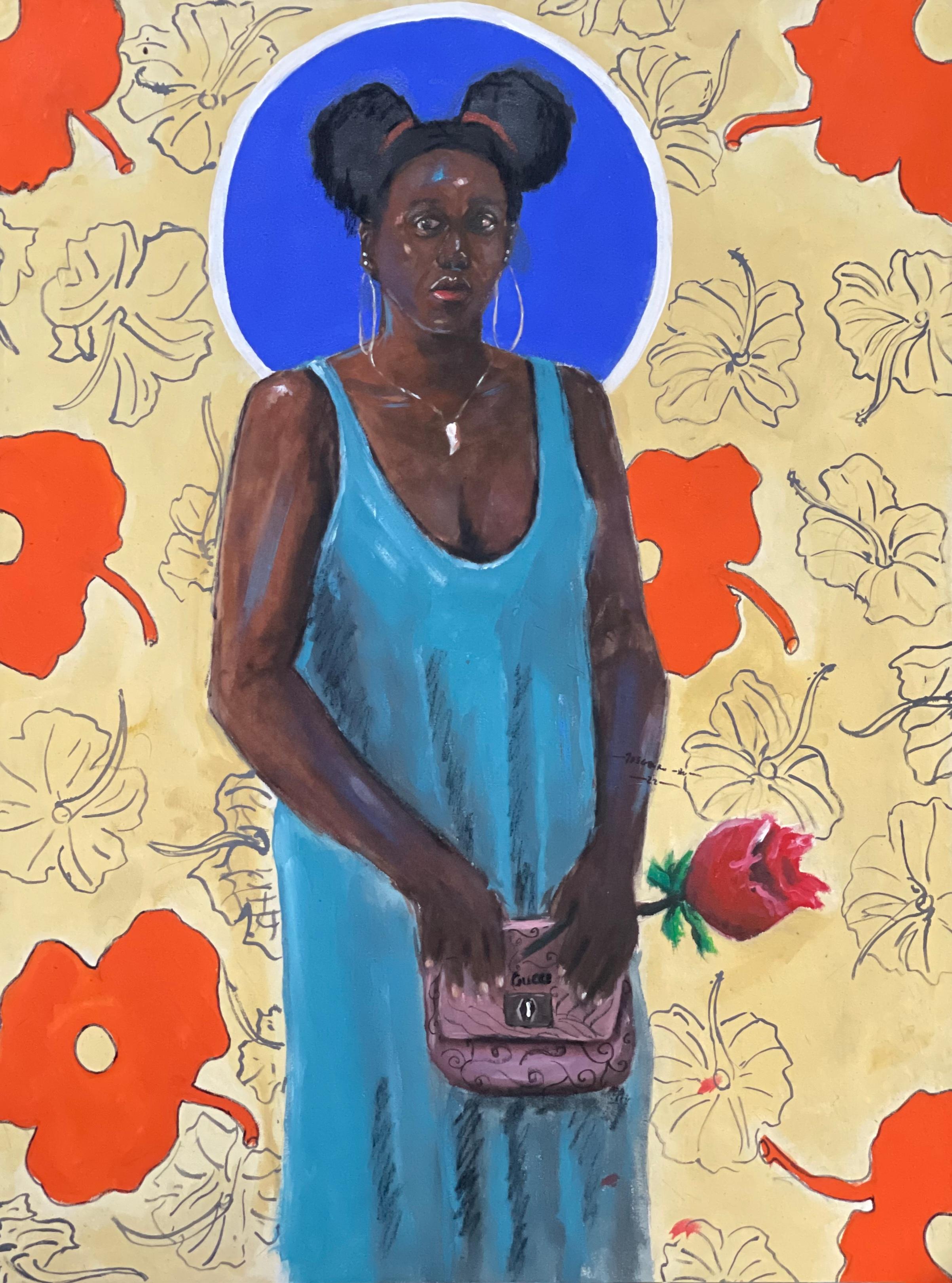 Gbemileke Blessing Adegboro Portrait Painting - Ewa (Beauty)