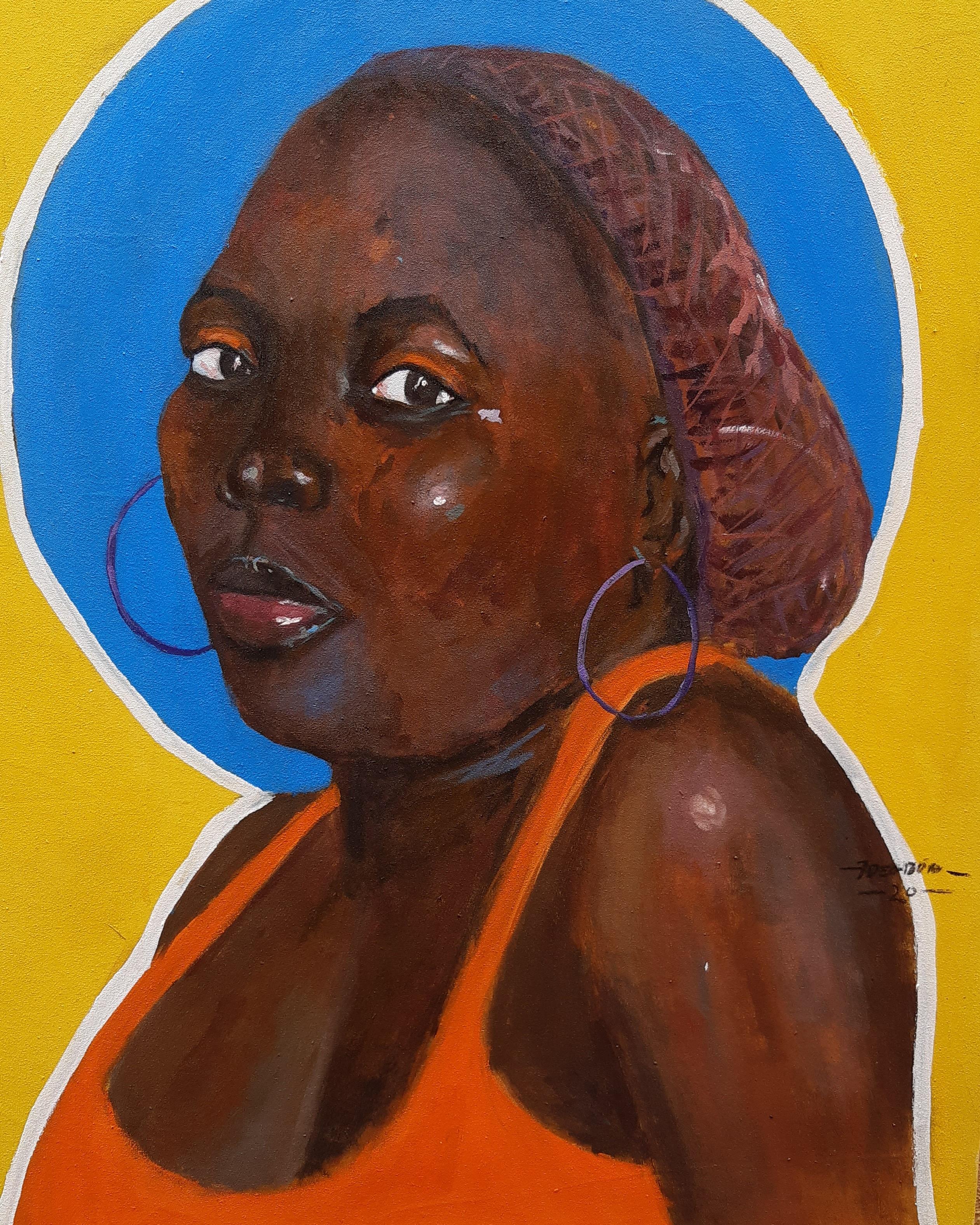 Gbemileke Blessing Adegboro Figurative Painting – Ewa (Schönheit)