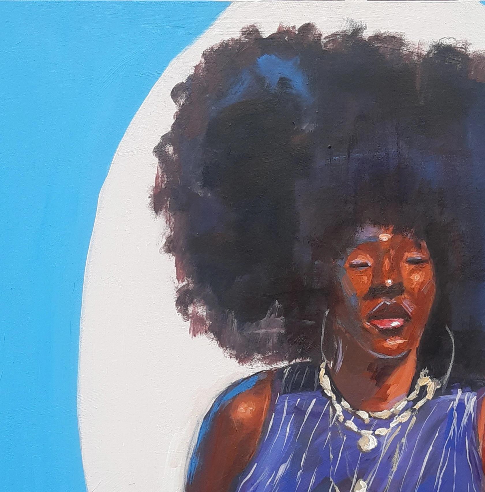 Omodaratan Oni Afro – Painting von Gbemileke Blessing Adegboro