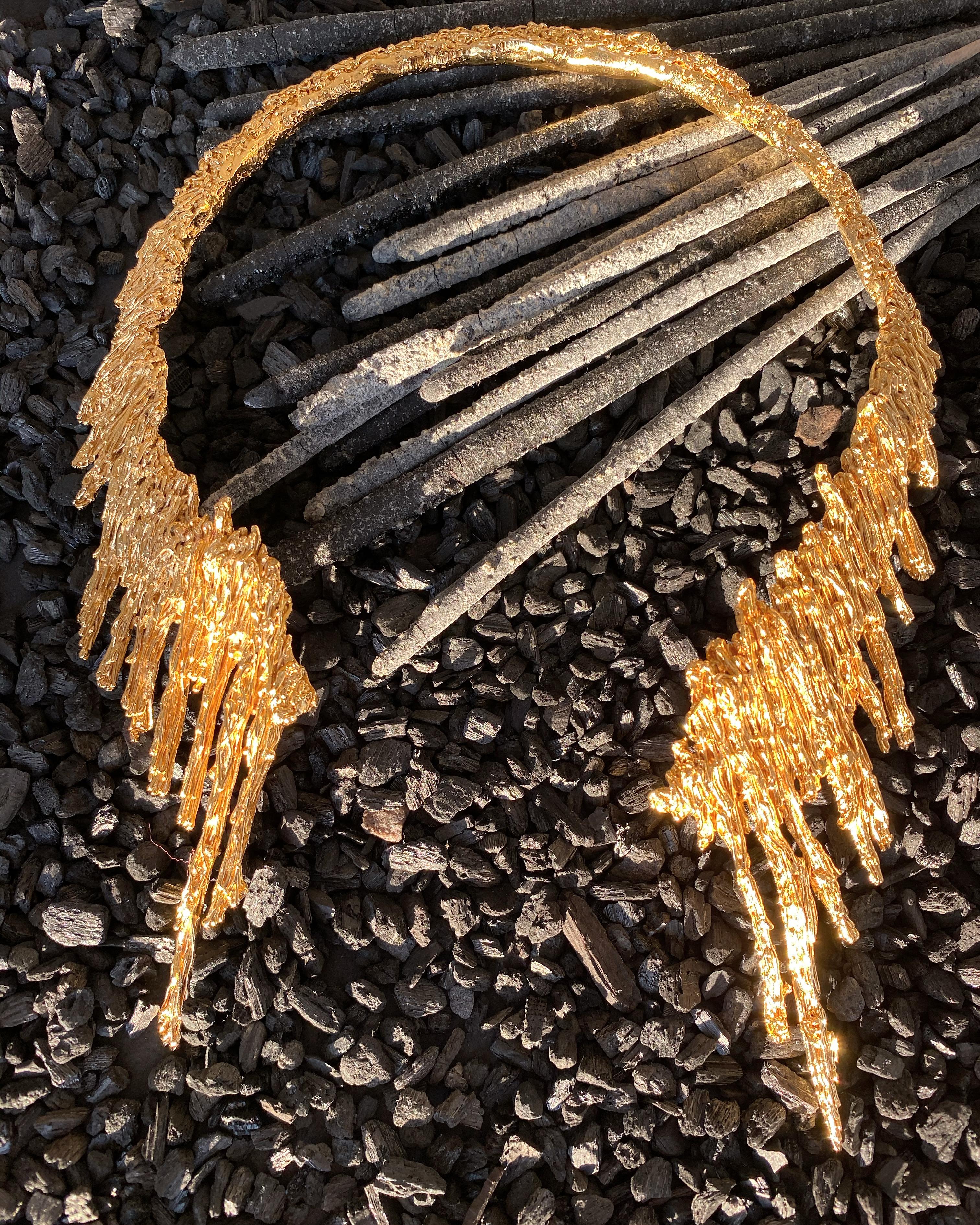  Baria Necklace 18kt Gold Plated Brass. 