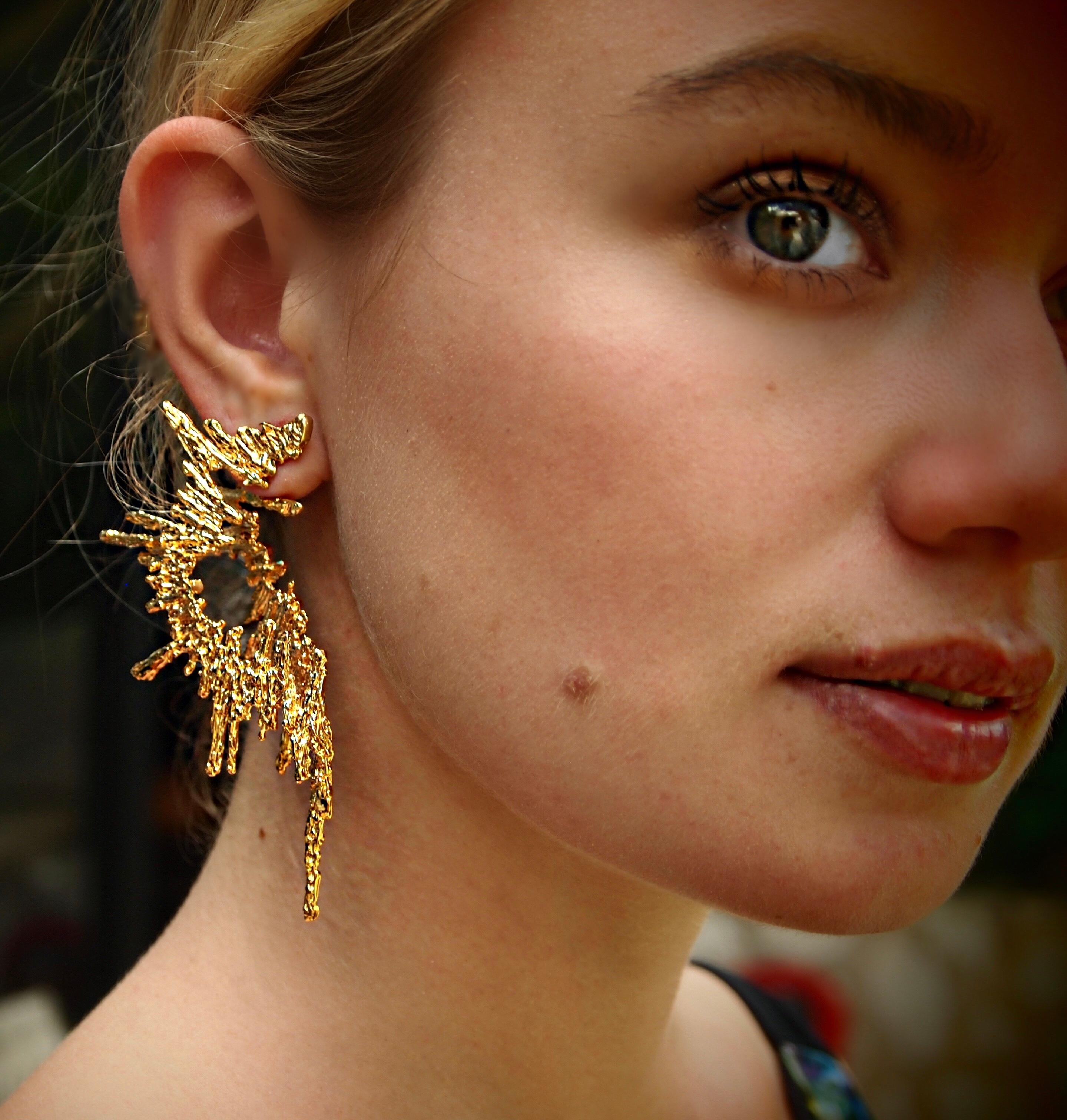 GBGH Jewelry Parallax Earrings in 18k Plated Brass.

Designed and created by Jacqueline Barbosa in New York.

GBGH is a bold and elegant jewelry brand based in NYC. GBGH stands for 