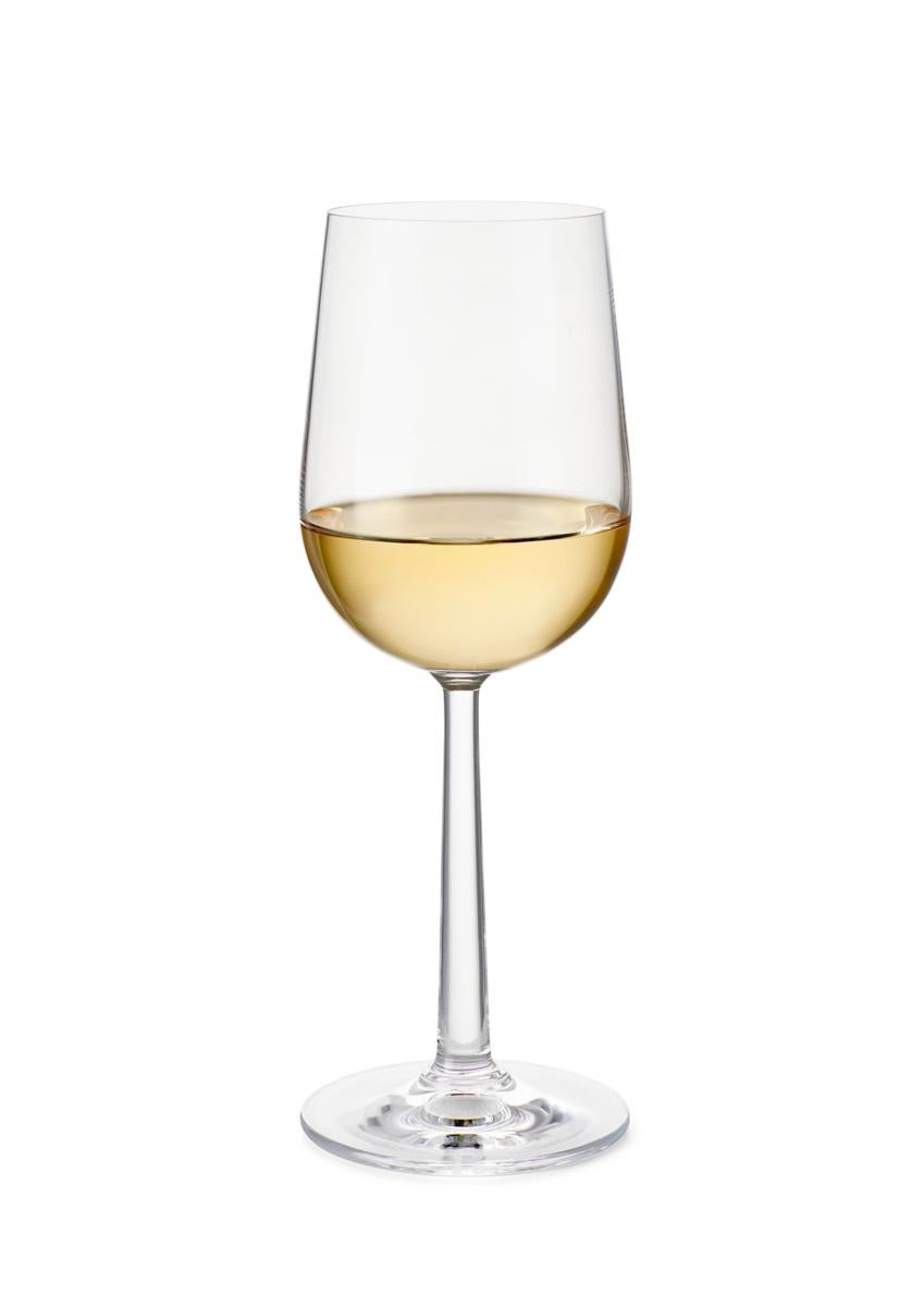 Turkish GC White Wine Glass Design Erik Bagger Clear 2 Pcs, 10.8 Oz For Sale