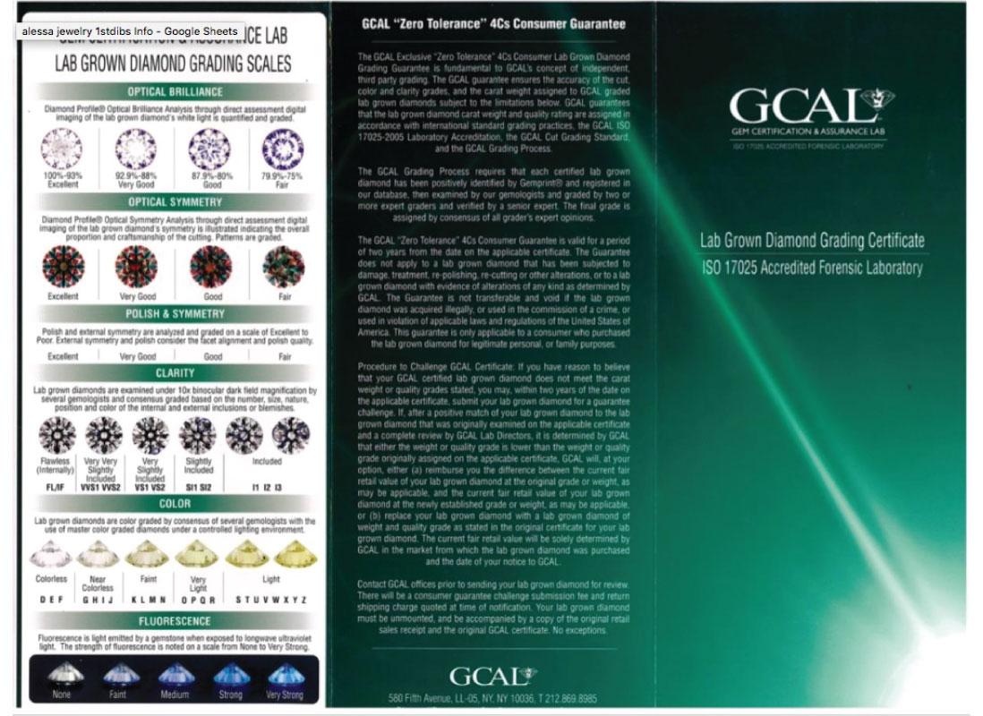 GCAL Certified 18 Karat Gold and 0.27 Carat Diamond Secret Whisper Ring, Alessa im Angebot 5