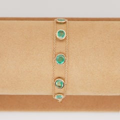 GCI Certified Colombian Emerald Oval 3.48 carats Bracciale 7 pollici karatsbyjuhi