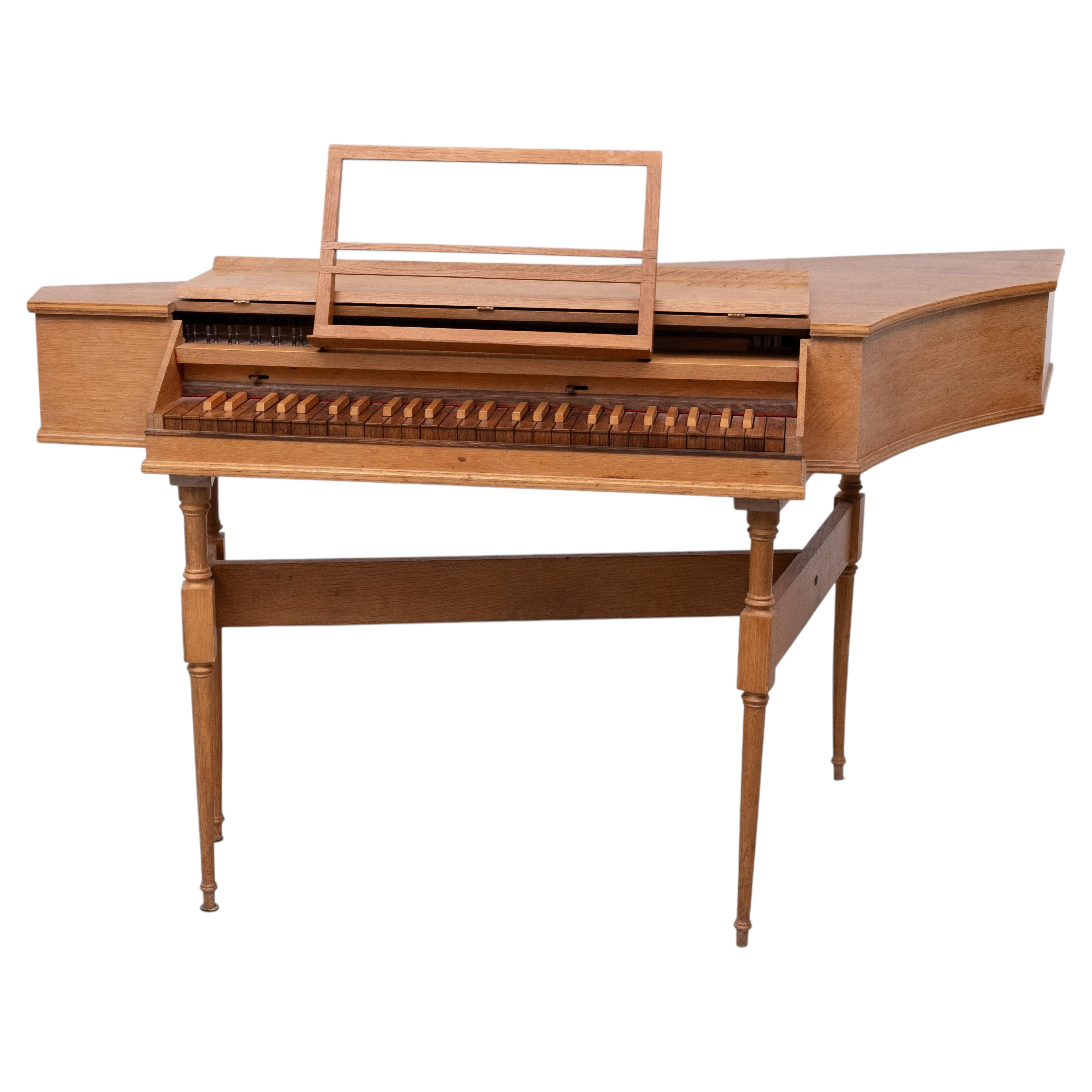 G.C.Klop Handmade Oak Spinet holland For Sale at 1stDibs