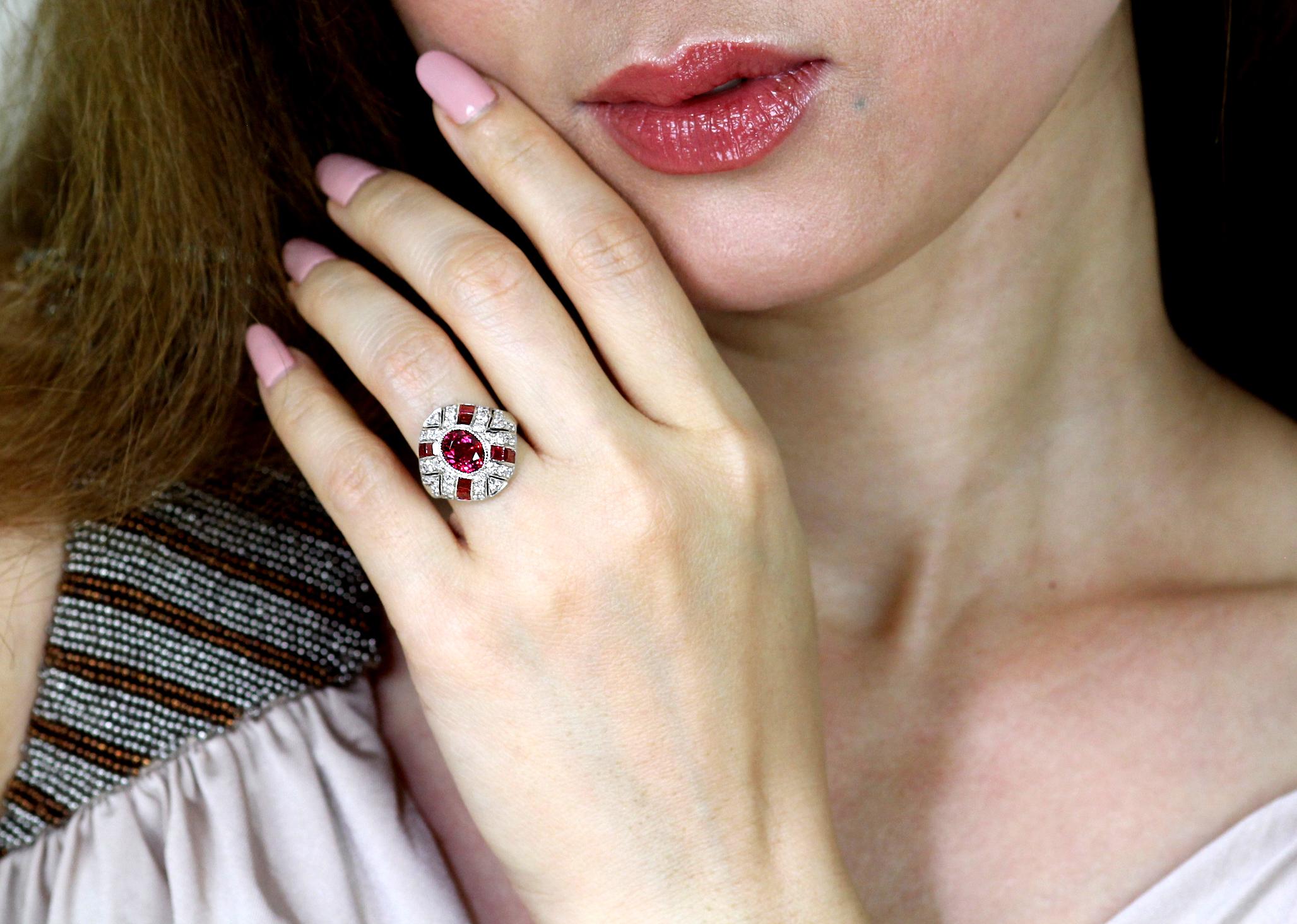 vintage burmese ruby ring