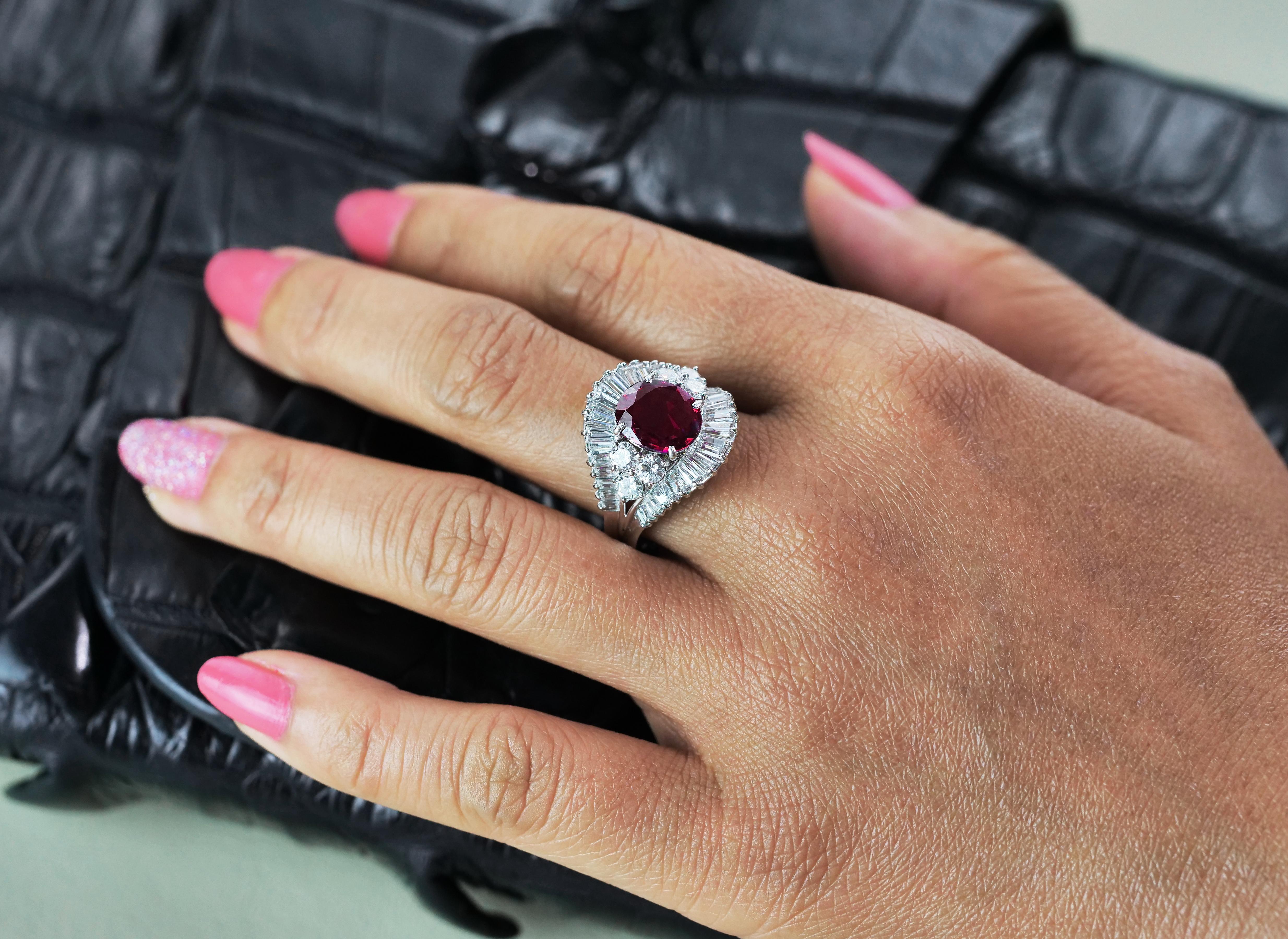 2.1 carat diamond ring