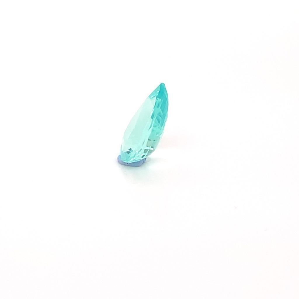 Pear Cut GCS Certified Pear-Shaped 2.54 Carat Paraiba Tourmaline For Sale