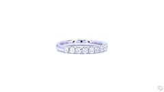 Anello GDP'S 0.42ct Natural Diamond Eternity wedding Band in oro bianco 14kt