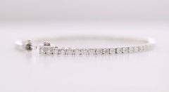 GDP's 4.97cts Natural Round Diamond Tennis Bracelet in 14K White Gold 8.16gm